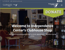 Tablet Screenshot of clubhouseshop.org